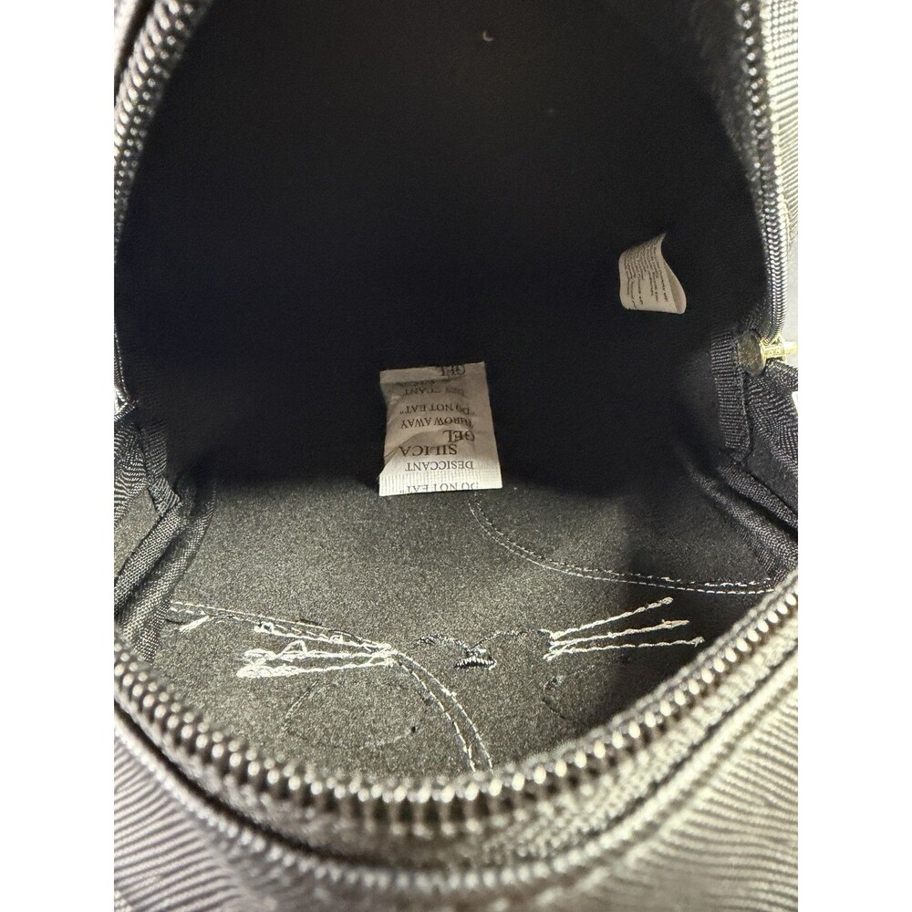 NWT Bath & Body Works Black Cat Cosmetic Makeup Bag / Mini Backpack Glittery - Picture 6 of 6